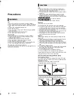 Preview for 2 page of Panasonic DMPBD79 Operating Instructions Manual