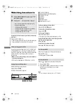 Preview for 20 page of Panasonic DMR-BWT760 Operating Instruction