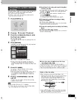 Preview for 21 page of Panasonic DMR-E65S - DVD Recorder With SD Card Slot Operating Instructions Manual