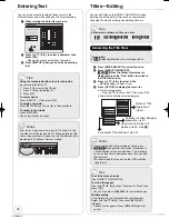 Preview for 42 page of Panasonic DMR-EX77B Operating Instructions Manual