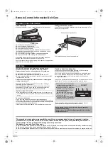 Preview for 6 page of Panasonic DMR-EZ49VEB Operating Instructions Manual