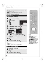 Preview for 26 page of Panasonic DMR-EZ49VEB Operating Instructions Manual