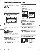 Preview for 40 page of Panasonic DMR-PWT540 Operating Instructions Manual