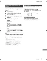 Preview for 77 page of Panasonic DMR-PWT540 Operating Instructions Manual