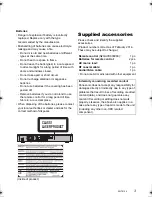 Preview for 3 page of Panasonic DMR-XW440 Operating Instructions Manual