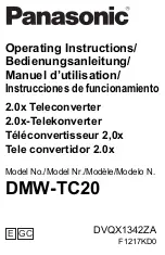 Preview for 1 page of Panasonic DMW-TC20 User Manual