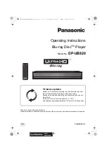 Panasonic DPUB820GNK Operating Instructions Manual preview