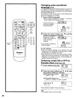 Preview for 28 page of Panasonic DVD-A112 Operating Instructions Manual