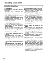 Preview for 10 page of Panasonic DVD-L10 Operating Instructions Manual