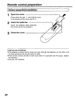 Preview for 20 page of Panasonic DVD-L10 Operating Instructions Manual