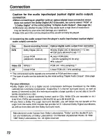 Preview for 72 page of Panasonic DVD-L10 Operating Instructions Manual