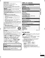 Preview for 3 page of Panasonic DVD-LS855PK Operating Instructions Manual