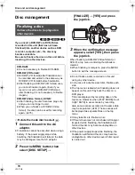 Preview for 74 page of Panasonic DVD Palmcorder VDR-D220 Operating Instructions Manual