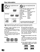 Preview for 8 page of Panasonic DVDPA65 - PORTABLE DVD Operating Instructions Manual