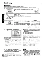 Preview for 14 page of Panasonic DVDPA65 - PORTABLE DVD Operating Instructions Manual