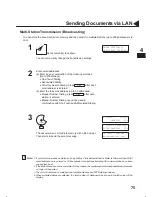 Preview for 79 page of Panasonic DX 1000 - PanaFax B/W Laser Printer User Manual