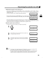 Preview for 103 page of Panasonic DX 1000 - PanaFax B/W Laser Printer User Manual