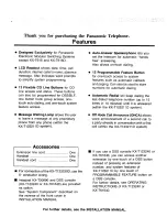 Preview for 2 page of Panasonic EASA-PHONE KX-T123230D Operating Instructions Manual