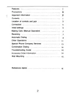 Preview for 7 page of Panasonic EASA-PHONE KX-T2310 Operating Instructions Manual