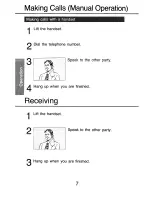 Preview for 12 page of Panasonic EASA-PHONE KX-T2310 Operating Instructions Manual