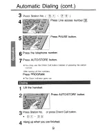 Preview for 14 page of Panasonic EASA-PHONE KX-T2310 Operating Instructions Manual