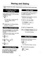 Preview for 7 page of Panasonic EASA-PHONE KX-T2365A Operating Instructions Manual