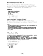 Preview for 40 page of Panasonic Easa-Phone KX-T3281W Operating Instructions Manual