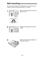 Preview for 46 page of Panasonic Easa-Phone KX-T3281W Operating Instructions Manual