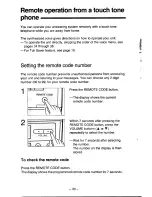 Preview for 30 page of Panasonic Easa-Phone KX-T5200 Operating Instructions Manual