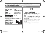 Preview for 148 page of Panasonic EH-HW11 Operating Instructions Manual