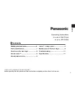 Preview for 3 page of Panasonic EH-NA45 Operating Instructions Manual