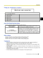 Preview for 5 page of Panasonic ELITE PANABOARD UB-T780 Operating Instructions Manual