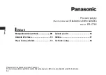 Preview for 64 page of Panasonic ER-CTB1 Operating Instructions Manual