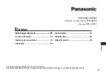 Preview for 89 page of Panasonic ER-CTW1 Operating Instructions Manual