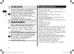 Preview for 26 page of Panasonic ER-GB37 Operating Instructions Manual