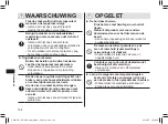 Preview for 104 page of Panasonic ER-GB37 Operating Instructions Manual