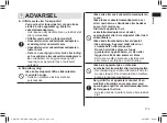 Preview for 179 page of Panasonic ER-GB37 Operating Instructions Manual