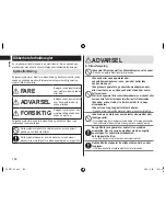 Preview for 104 page of Panasonic ER-GP22 Operating Instructions Manual