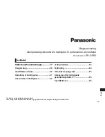 Preview for 75 page of Panasonic ER-GP80 Operating Instructions Manual