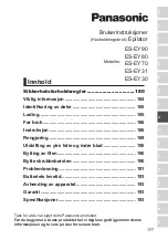 Preview for 178 page of Panasonic ES-EY70A-G503 Operating Instructions Manual