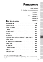 Preview for 214 page of Panasonic ES-EY70A-G503 Operating Instructions Manual