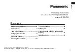 Preview for 3 page of Panasonic ES-RT36 Operating Instructions Manual