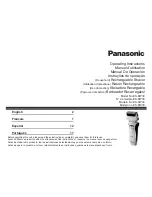 Panasonic ES-RW30-S Operating Instructions Manual preview