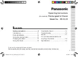 Preview for 5 page of Panasonic ES-SL33 Operating Instructions Manual