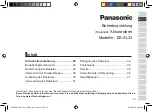 Preview for 21 page of Panasonic ES-SL33 Operating Instructions Manual