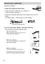 Preview for 12 page of Panasonic ES-WF61 Operating Instructions Manual