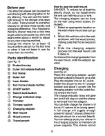 Preview for 6 page of Panasonic ES4011K Operating Operating Instructions Manual