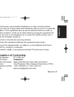 Preview for 3 page of Panasonic ET-CDWL3E Operating Instructions Manual