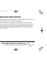 Preview for 14 page of Panasonic ET-CDWL3E Operating Instructions Manual