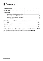 Preview for 2 page of Panasonic ET-EMS650 Operating Instructions Manual